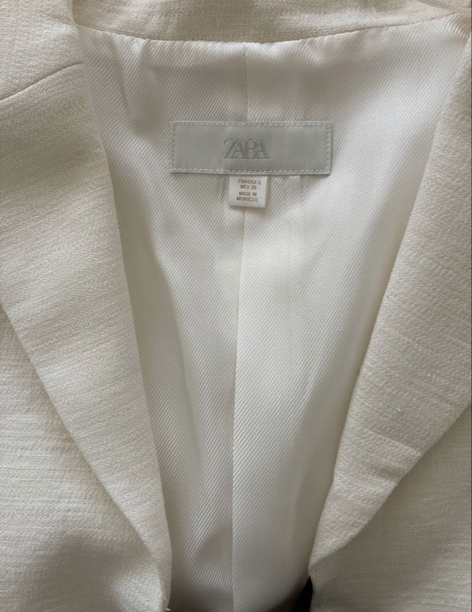 Zara Giacche: ZARA blazer white cropped bow tie size S good condition – Nuovo (secondo la descrizione) da Winterthur venduto da LarissaChiara27 2