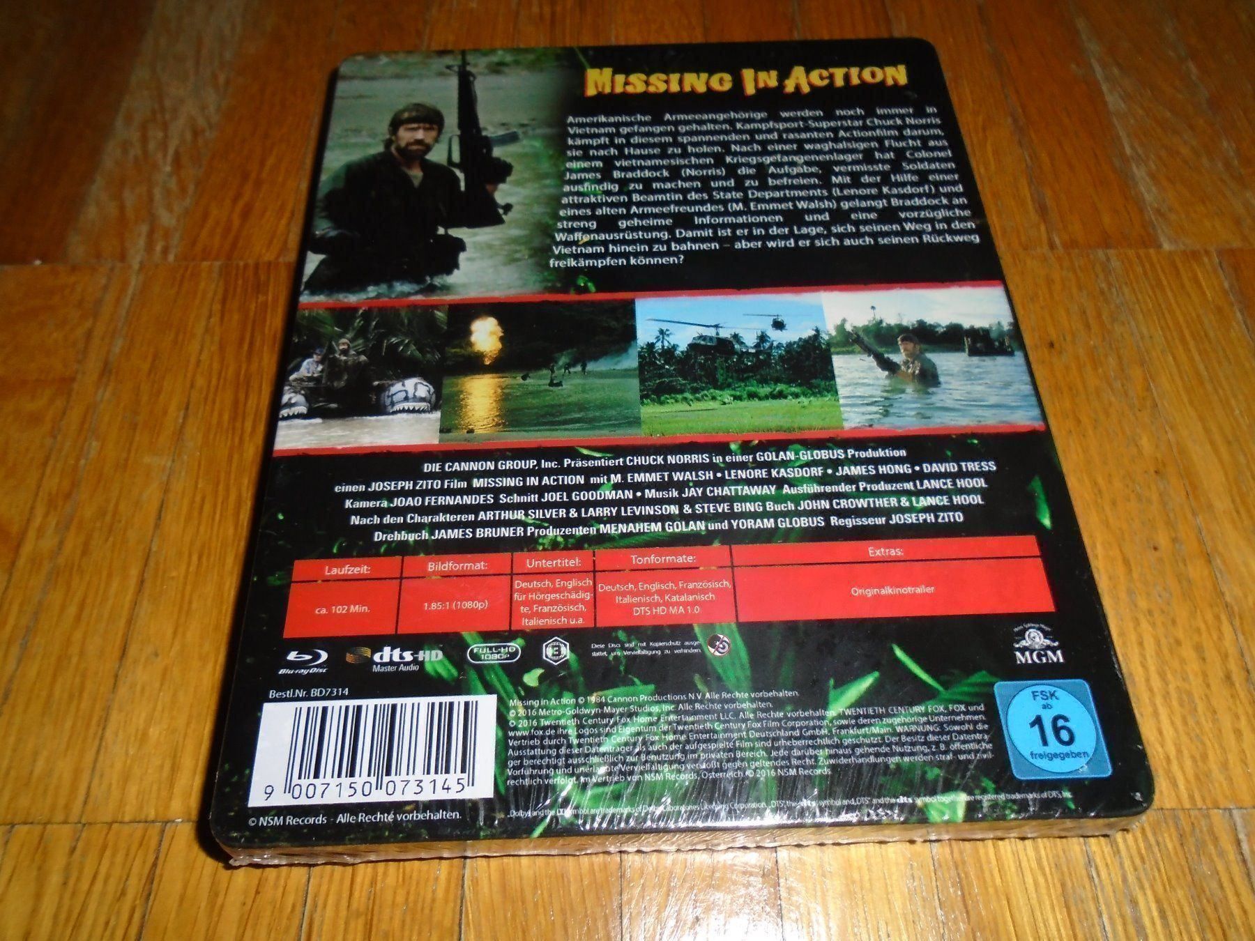Tutti i DVDs: Missing in Action - Futurepak - BLU-RAY-3DLenticular - UNCUT – Nuovo e nell'imballaggio originale da Basel venduto da havsok 1