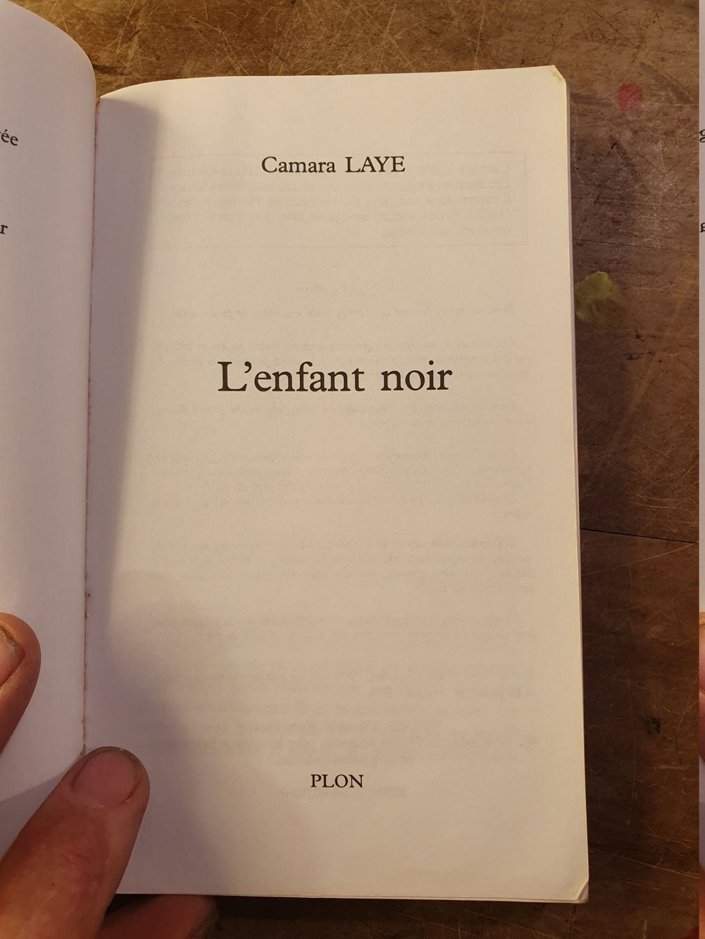 Libri: Lenfant noir - Camara Laye – Usato da Zürich venduto da loosebone 2