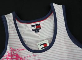 Tommy Hilfiger Mädchen Tennis Top/weiss.pink/Gr.158-164/Neu