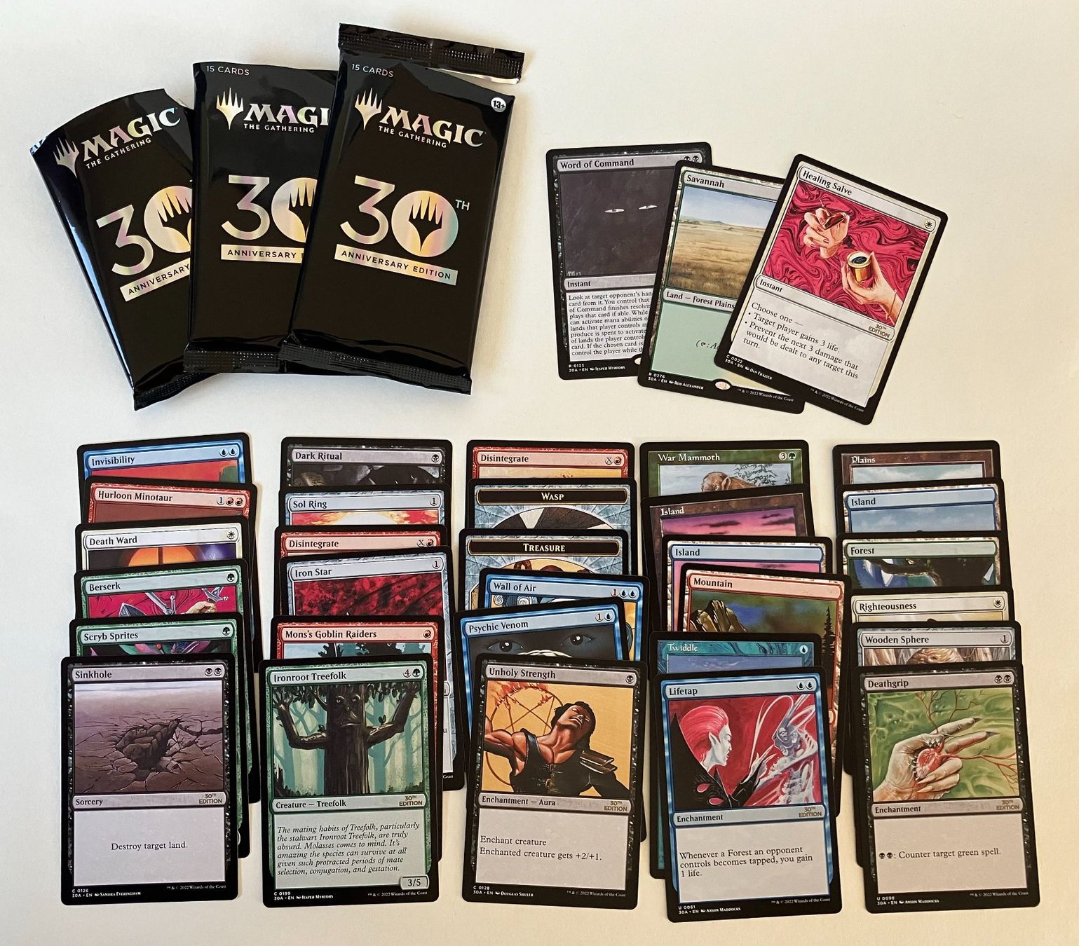 Magic The Gathering Carte collezionabili: Magic MTG 30th Anniversary Edition, 33 cards, some valuable – Usato da Uster venduto da the_sz2y