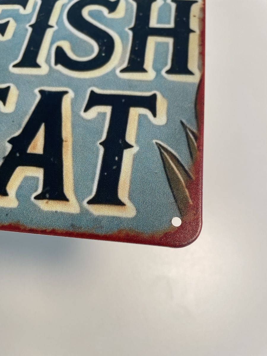 Insegne: Blechschild Fischen Retro 30cm x 20cm – Usato da Niederbüren venduto da poschti 1