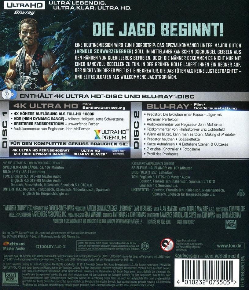 Tutti i DVDs: Predator (1987) 4K UHD+BD/UNCUT/Arnold Schwarzenegger – Usato da Volketswil venduto da cinephilia 1