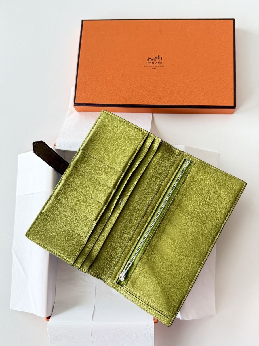 Hermès Portafogli: Hermès béarn Soufflet   Wikii  strauß – Nuovo (secondo la descrizione) da Schaffhausen venduto da Sotherbyss 3
