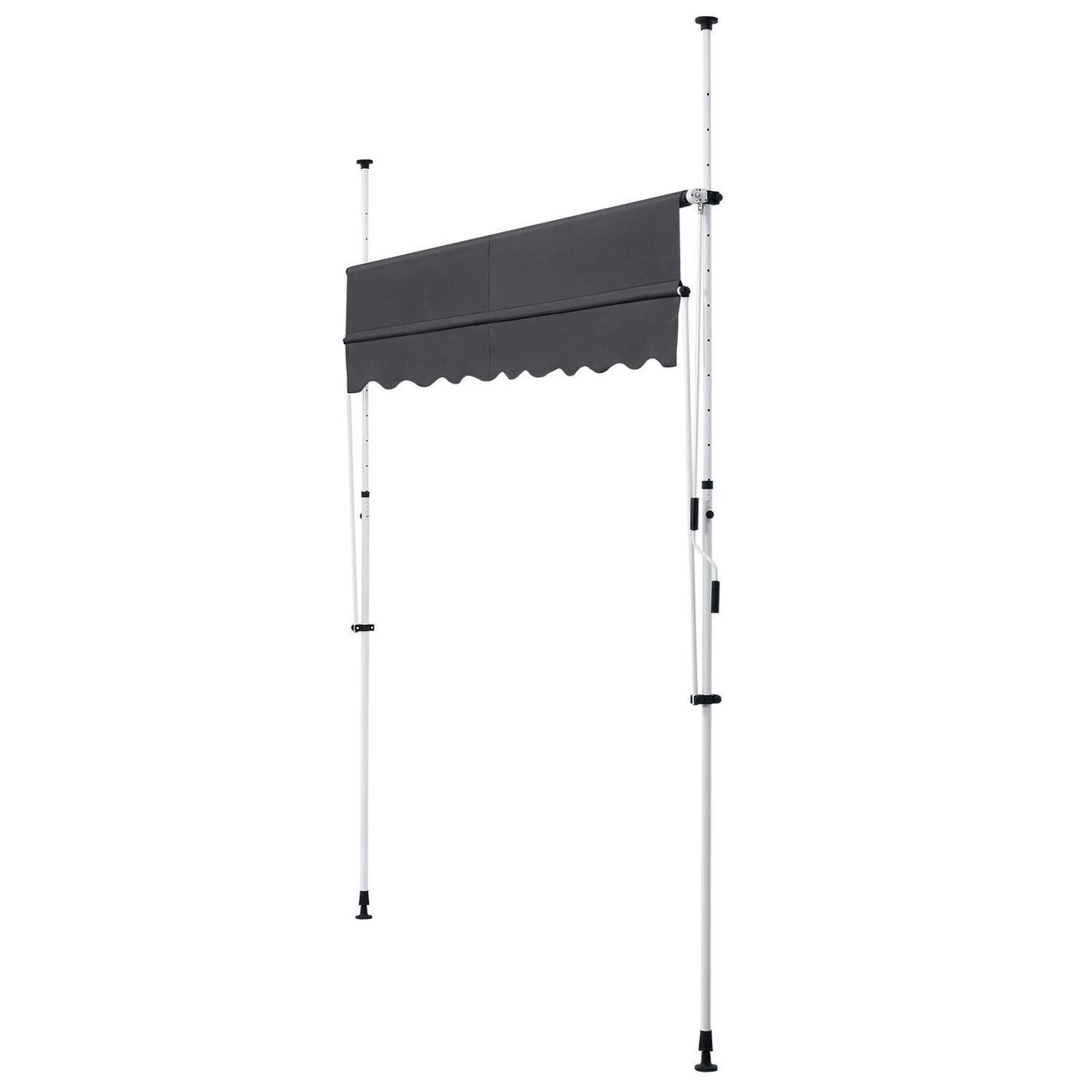 Ombrelloni: Klemmmarkise 250 x 120 cm in grau – Nuovo e nell'imballaggio originale da Kreuzlingen venduto da DealBlitz 5