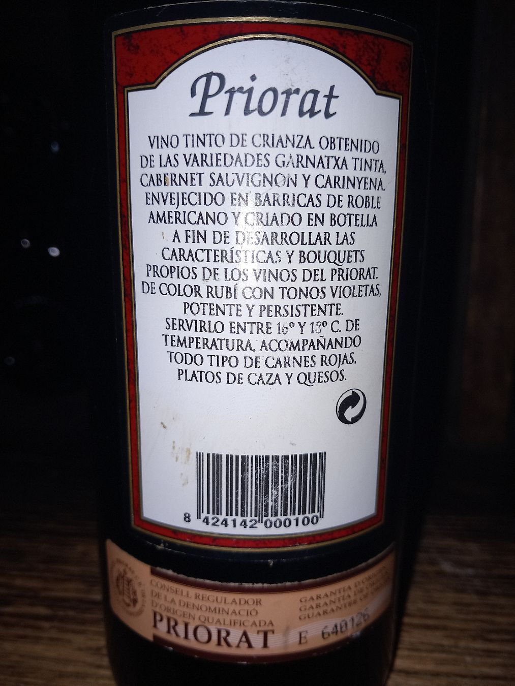 Vino: De mueller priorat 1999 – Nuovo e nell'imballaggio originale da Le locle venduto da juliensaran 2