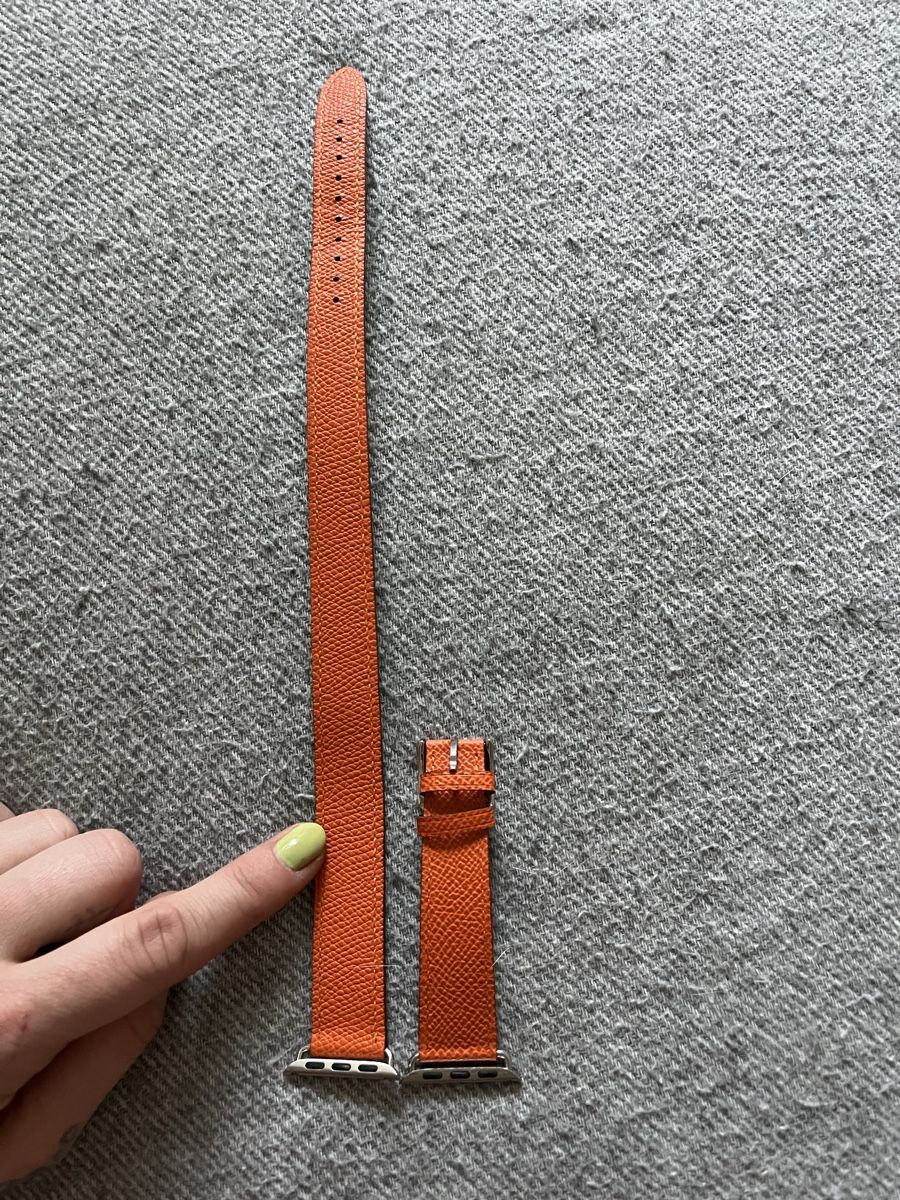 Armbänder & -reifen: Apple Watch Lederarmband Orange 40mm – Gebraucht aus Thalheim von karmabis_ 1