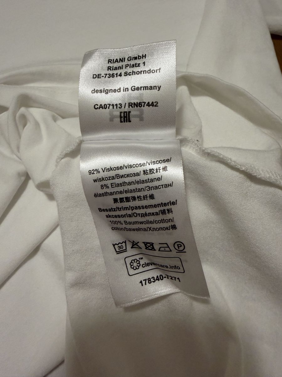 Riani T-shirt: T-Shirt RIANI weiss Grösse 40. – Usato da Adliswil venduto da StephanieAnnina 8