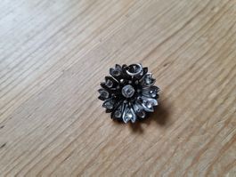 Georgian Silber Anhänger Blume mit Paste um 1850