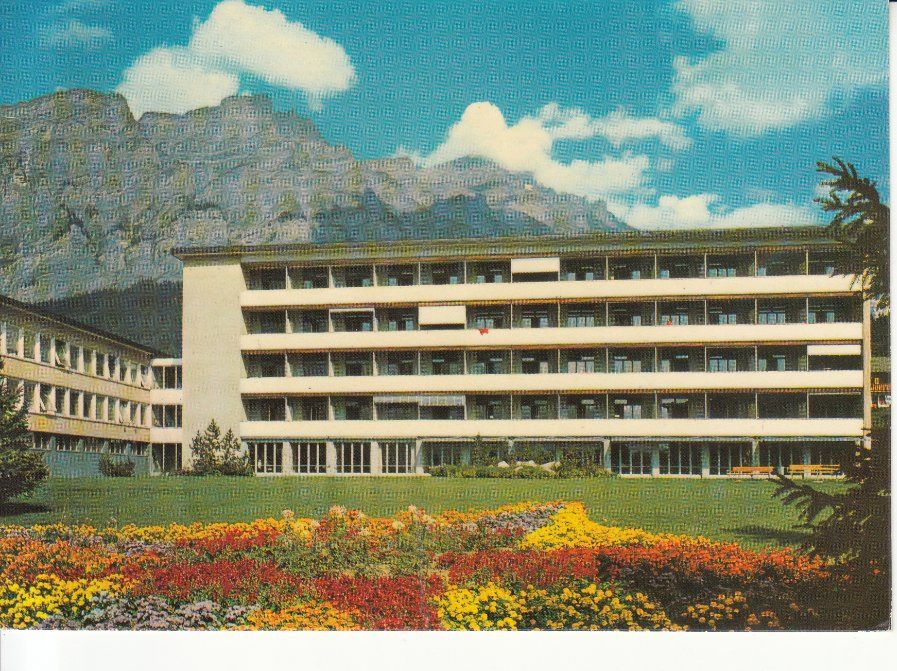 Cartoline postali: Leukerbad Rheuma-Volksheilstätte 1986 – Usato da Bürglen TG venduto da StampGraf