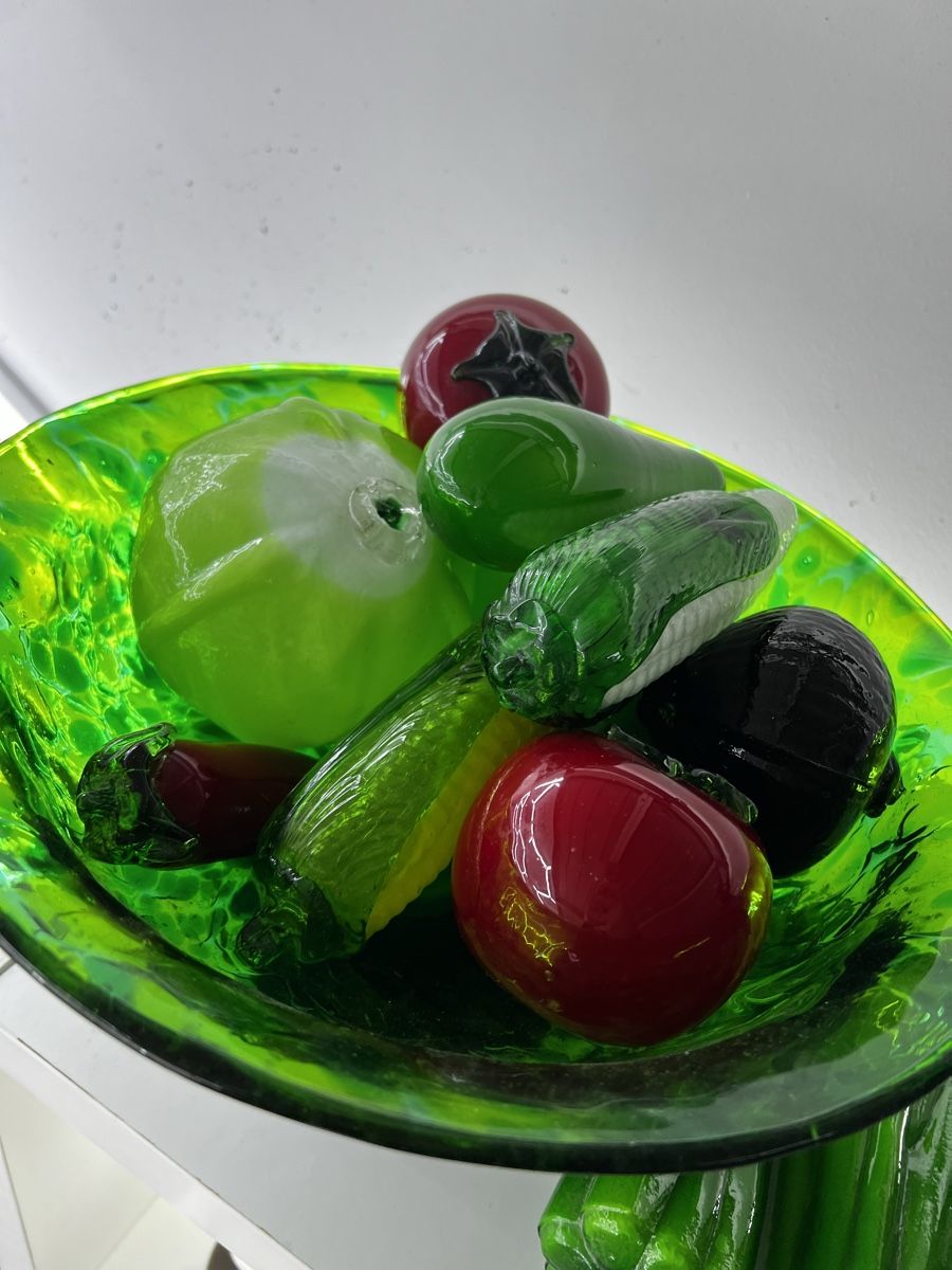 Tutte le decorazioni: Grosse Schale mit Glas Gemüse – Usato da Wettingen venduto da NickInc 1