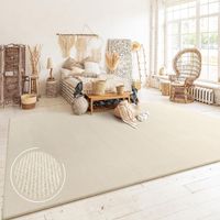 TOP PREIS!  Teppich Uni Ivory NEU 160x220