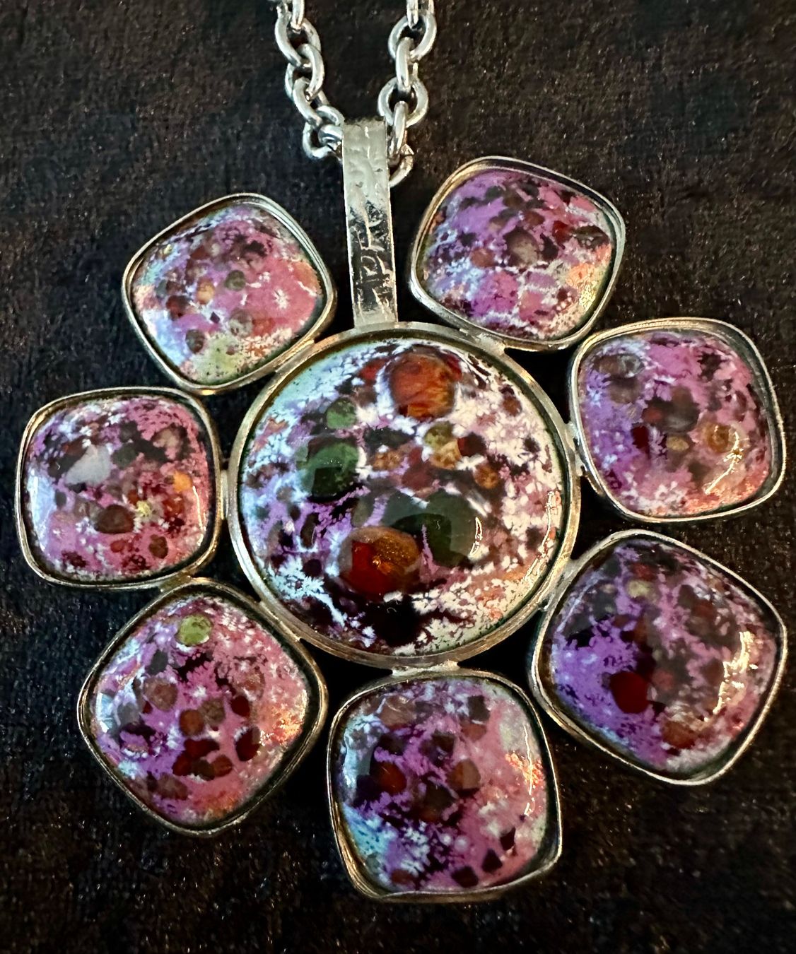 Altri gioielli: Schmuckset mit Emaille-Anhänger, Vintage – Usato da Wallbach venduto da paxnic 1
