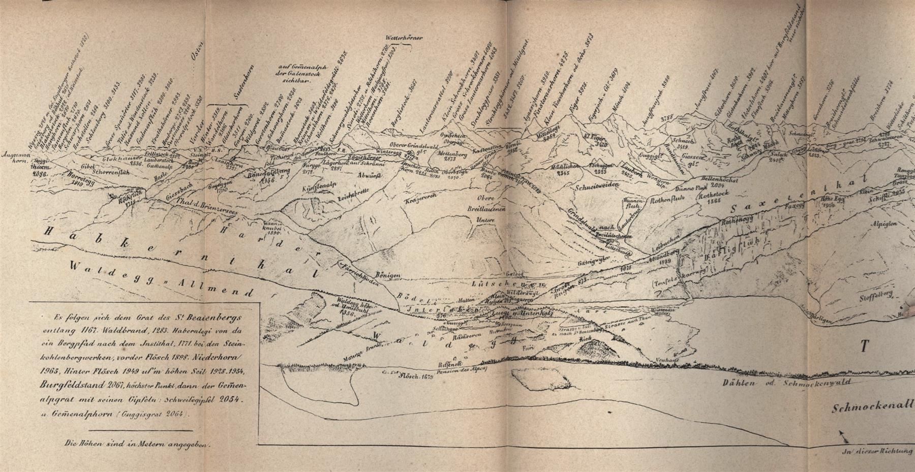 Cartes géographiques & atlas: Beatenberg Panorama von Krähenbühl – D'occasion à Rafz par Helvet32 2