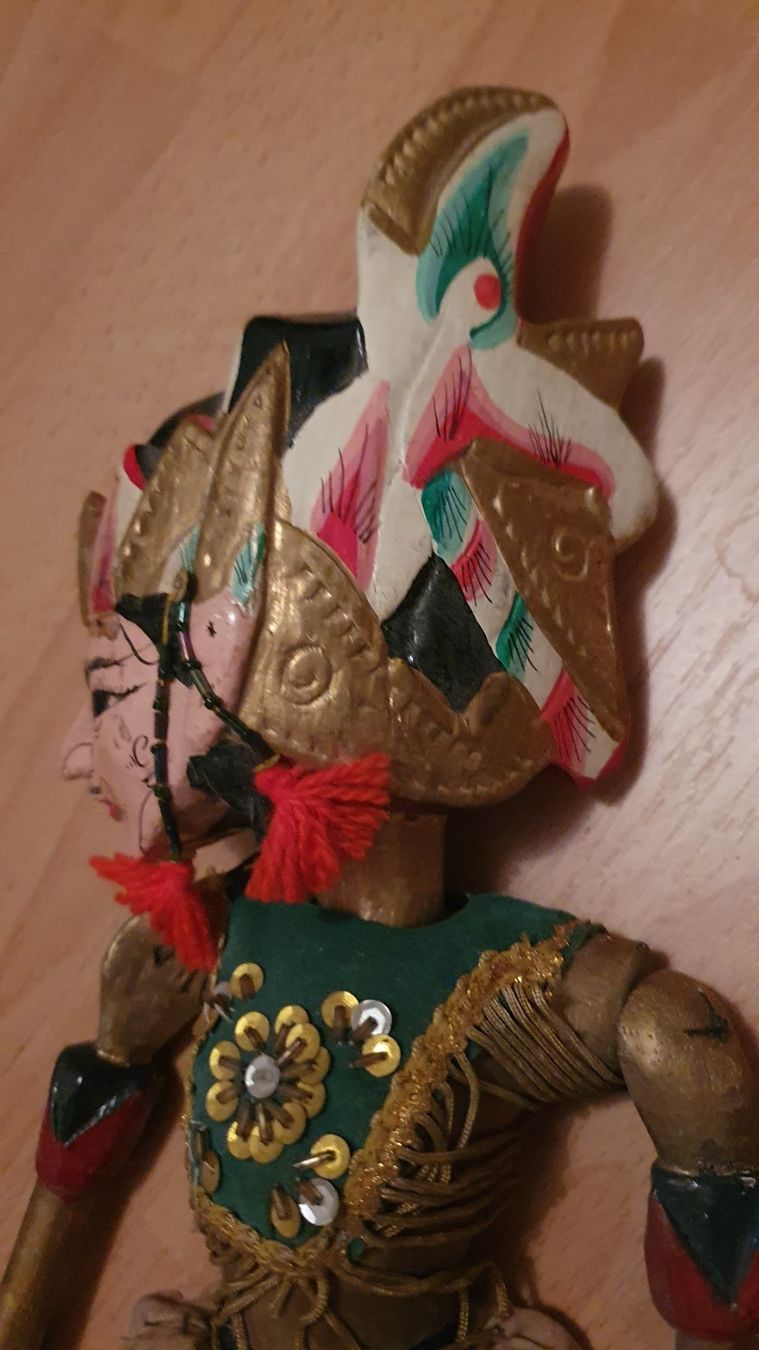 Bambole: 2 antik Holz Asien Hand-Marionette – Usato da Winterthur venduto da Ywan1 5