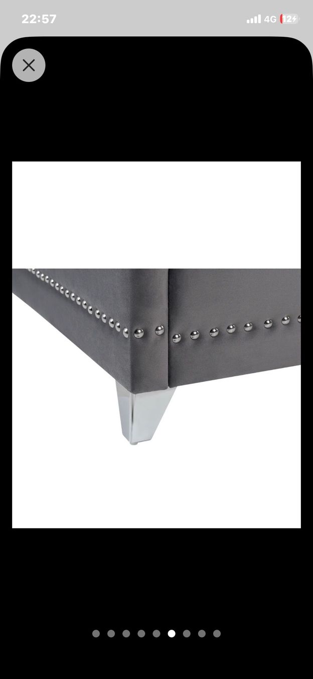 Lits: Bett mit Lattenrost 160 x 200 cm Grau – D'occasion à Schattdorf par wal_5l5t 5