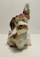 Porzellan kleine Hundefigur Keramik Porzellan