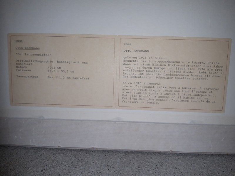 Foto & Immagini: Bild Otto Bachmann "Der Lautenspieler" – Nuovo (secondo la descrizione) da Küssnacht am Rigi venduto da mex78 1