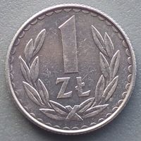 POLEN - 1 ZŁOTY 1988 - ALUMINIUM - INZWISCHEN SELTENE MUENZE