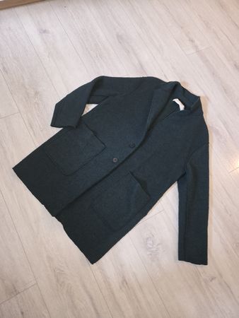Zara Basic Mantel, Gr. L, Dunkelgrün - Top Zustand!
