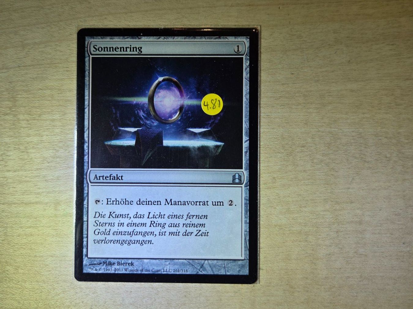 Magic The Gathering Sammelbilder & Trading cards: Magic The Gathering: Sonnenring Artefakt Karte (Top!) – Neu (gemäss Beschreibung) aus Hägendorf von thinkpositiv11
