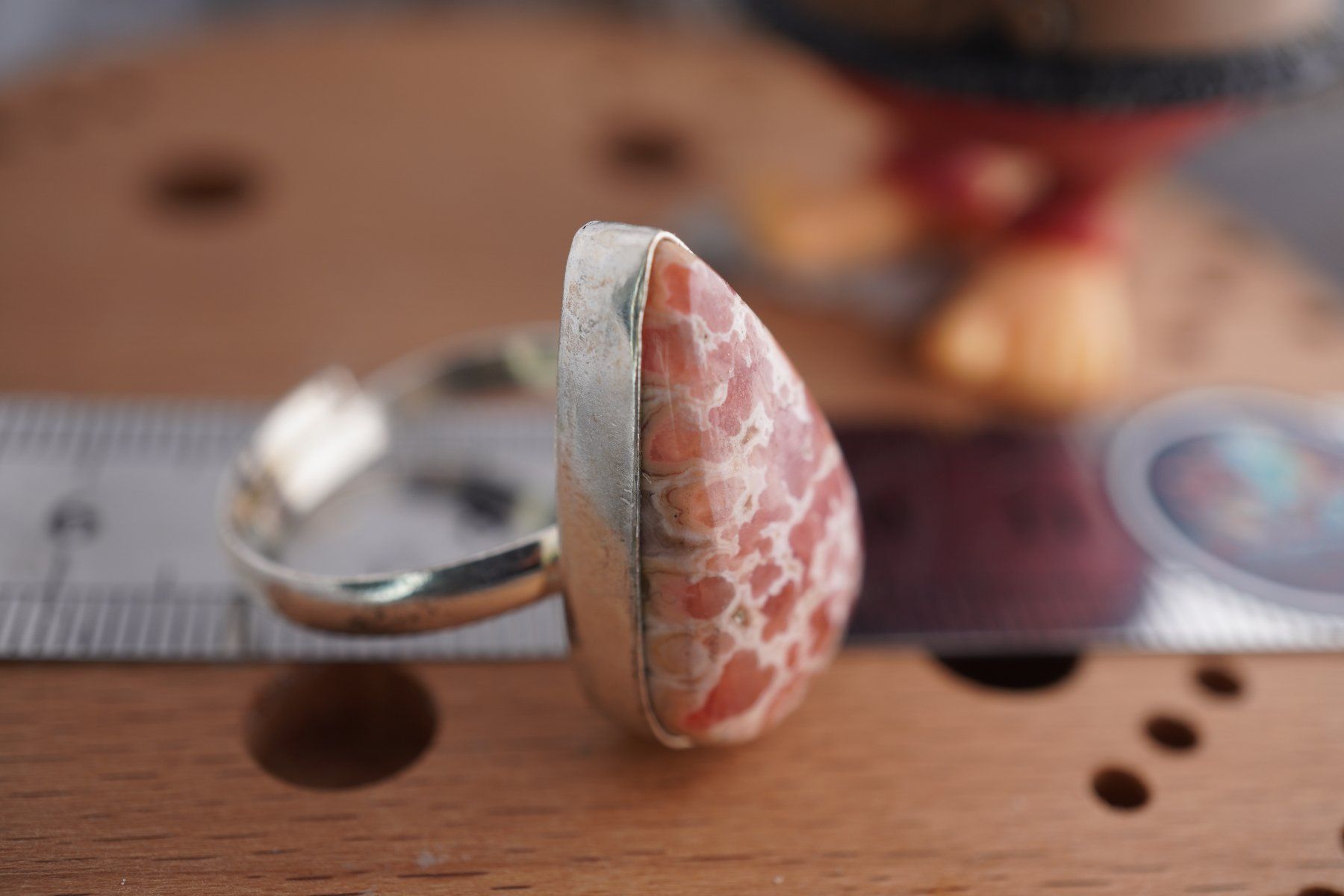 Minéraux & Lithothérapie: Rhodochrosit   ring Grösse  Variabel     (Räumung!) – Neuf avec emballage d'origine à Eschenbach SG par topstone 6