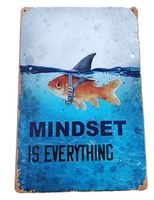 MINDSET IS EVERYTHING - Blechschild  (neu/OVP)