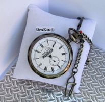 Neue mechanische Taschenuhr in Bronze mit Kette