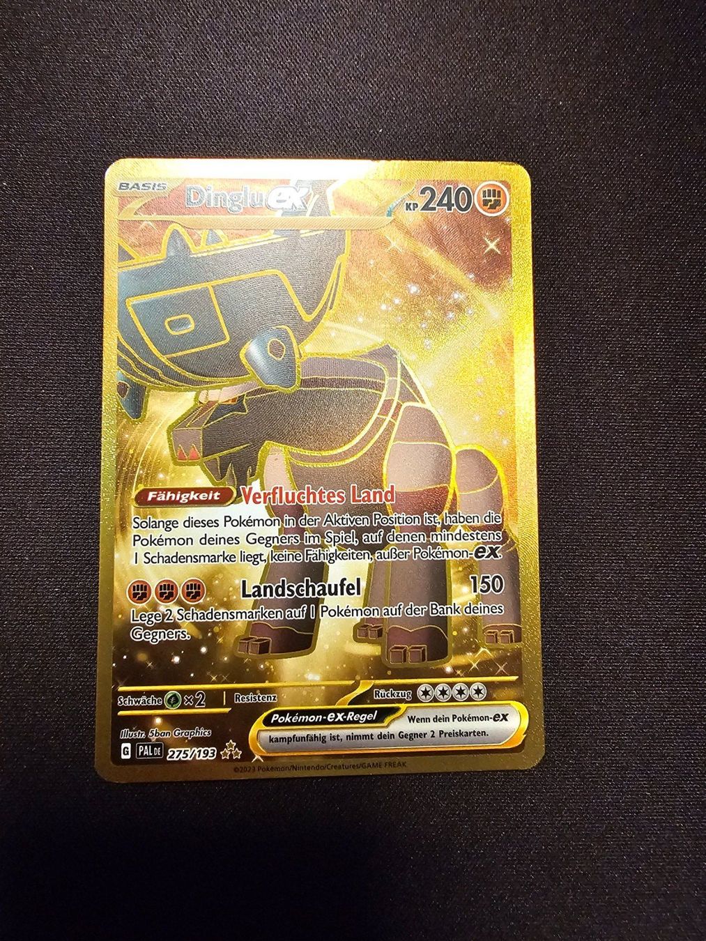 Pokémon Sammelbilder & Trading cards: Dinglu EX Gold DE 275/193 – Gebraucht aus Lufingen von Argannon