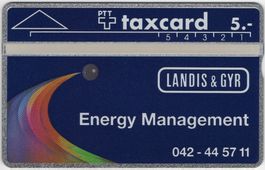 5 CHF LANDIS & GYR Energy Management, seltene Kunden Taxcard