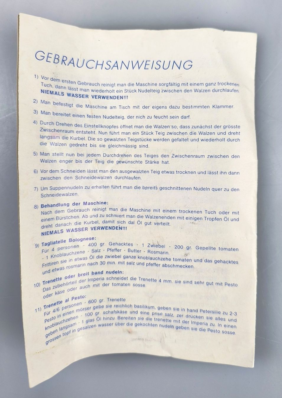 Küchengeräte: Imperia Pasta Maschine – Gebraucht aus Rüti ZH von Restwert_Rueti_ZH 4