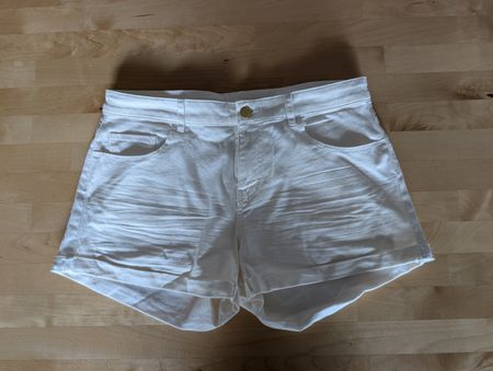 Damen Shorts kurz weiss Grösse 38 