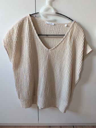 OPUS Shirt Beige Gr. 36 Sommerlich leicht Top Zustand!