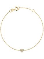 Armband 375er Gelbgold 17 Zirkonia Herz