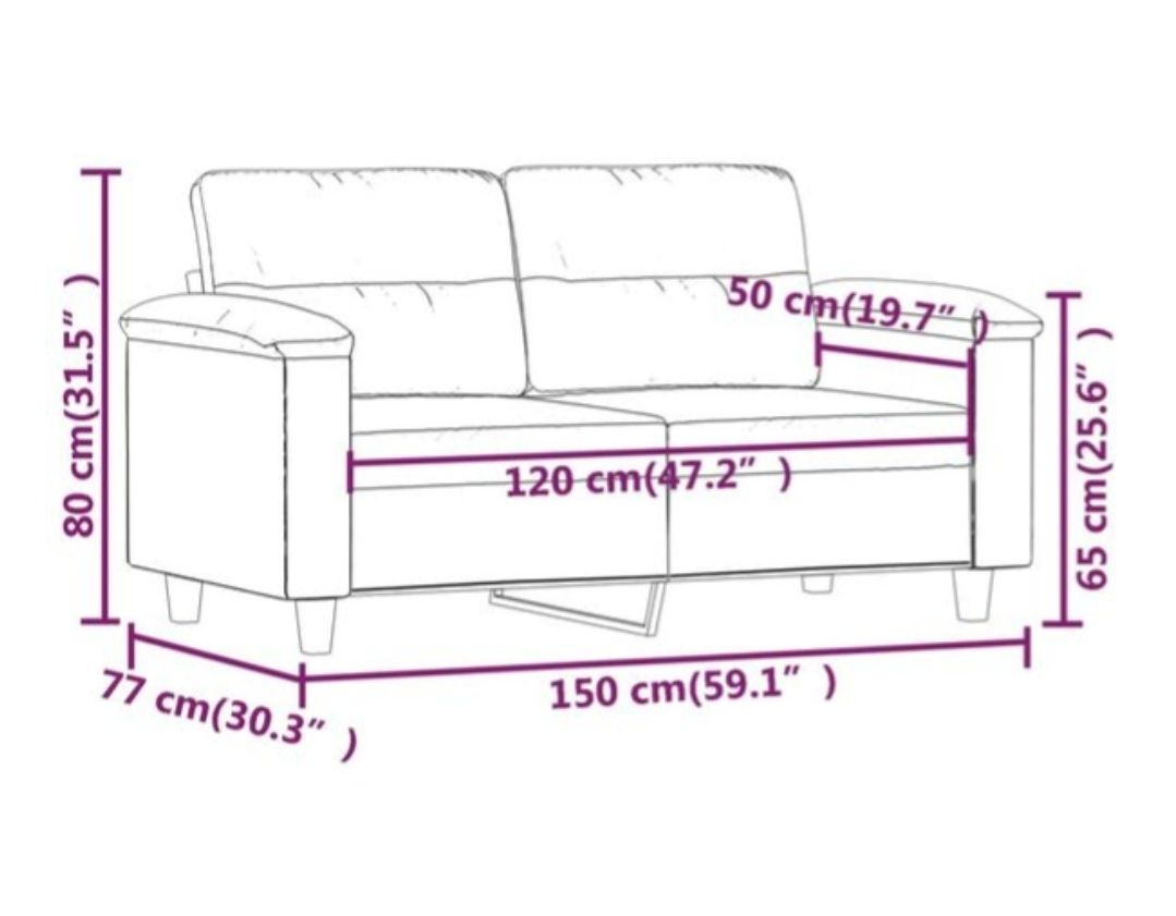 Vidaxl Divani: 2-er Sofa Creme 120cm Kunstleder NEU! – Nuovo e nell'imballaggio originale da Wengi b. Büren venduto da NeReida88 3