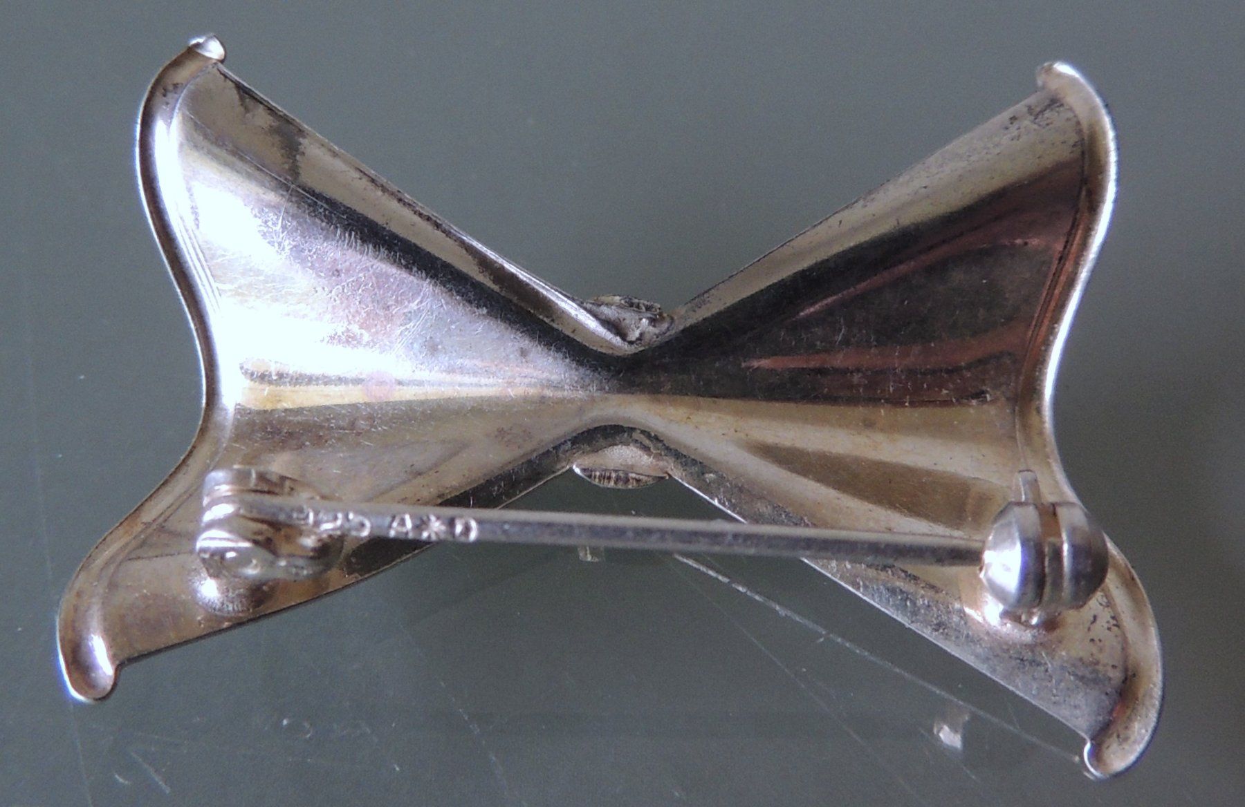 Spille & Fermagli: Silber 925 Schleifen Brosche 35 x 25 mm – Usato da Waldenburg venduto da schaller707 4
