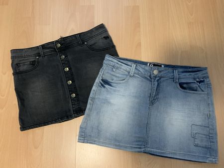 2x Jeans-Röcke Gr.M