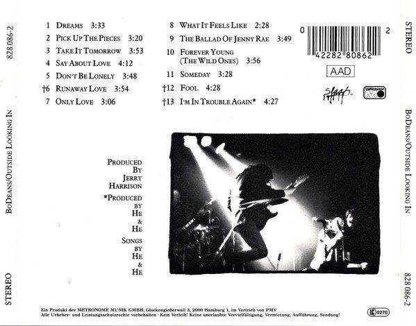 CD: CD BoDeans - Outside looking in (1987) – Usato da Möriken AG venduto da mineralia 1