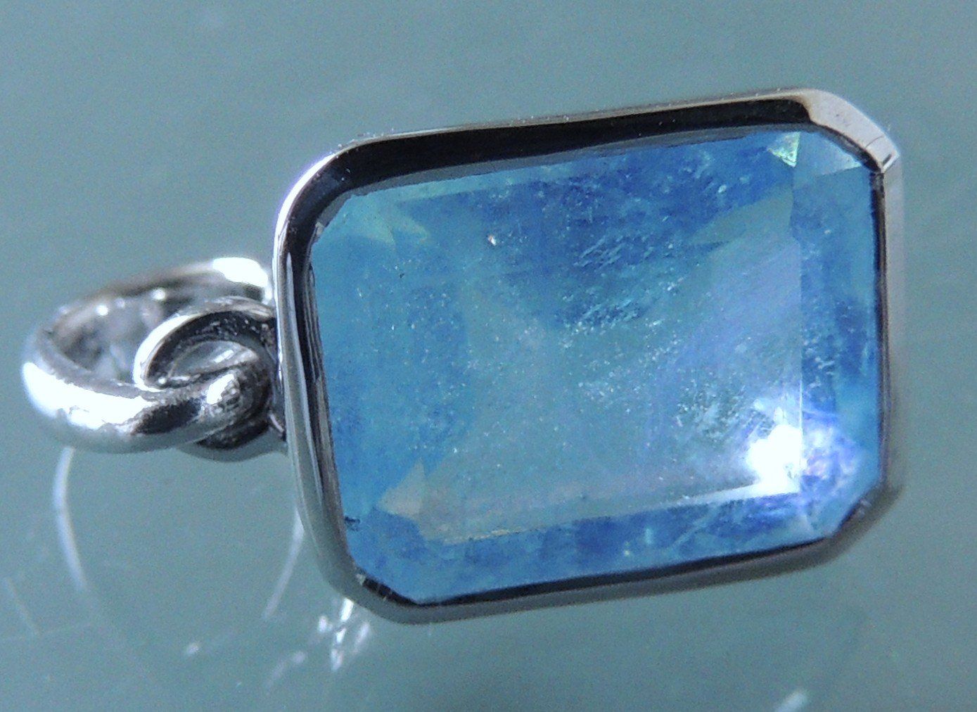 Ciondoli: Silber 925 Aquamarin Anhänger – Nuovo e nell'imballaggio originale da Waldenburg venduto da schaller707 5