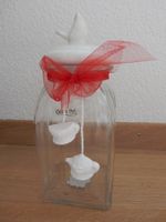 Dose Glas Guetzlidose mit Vogel NEU Glasdose Vorratsglas