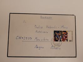 Umschlag + Briefmarke