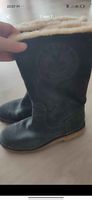 Stiefel Bally gefüttert dunkelgrau Wildleder Grösse 38