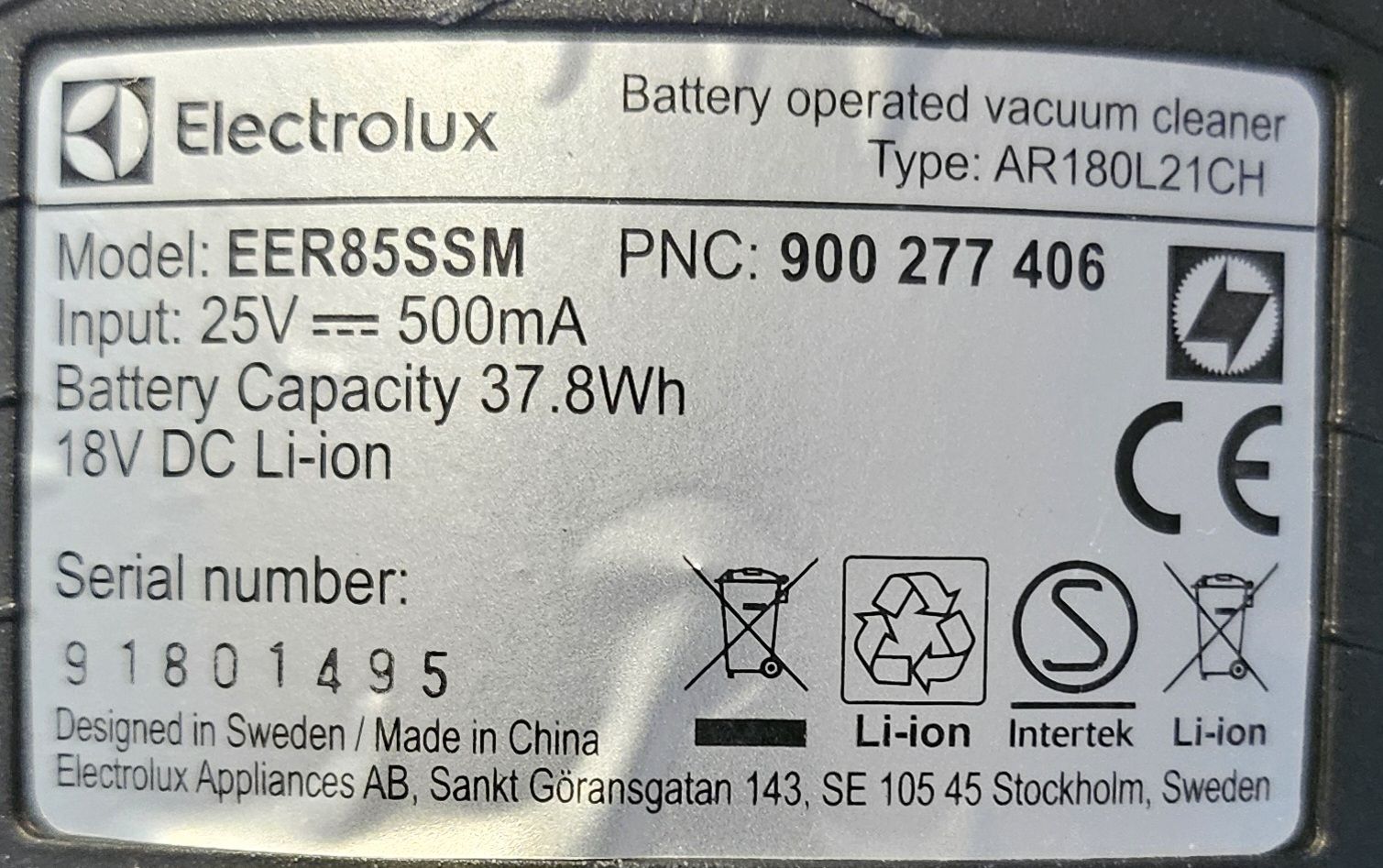 Electrolux Aspirapolveri & Accessori: Electrolux ErgoRapido 2in1, Akkusauger, 18V – Usato da Abtwil SG venduto da Dxl 9