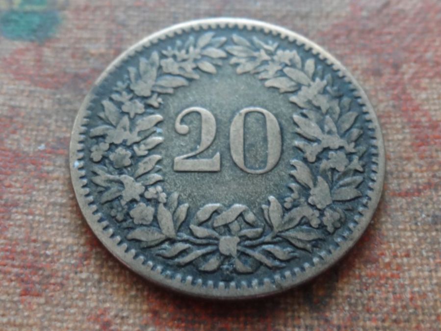 Tutti le monete: 20 Rp. 1859 – Usato da Romanel-sur-Lausanne venduto da Swift13 1