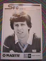 FC SERVETTE-GENEVE LUCIEN FAVRE SPIELER AUTOGRAMMKARTE ANTIK