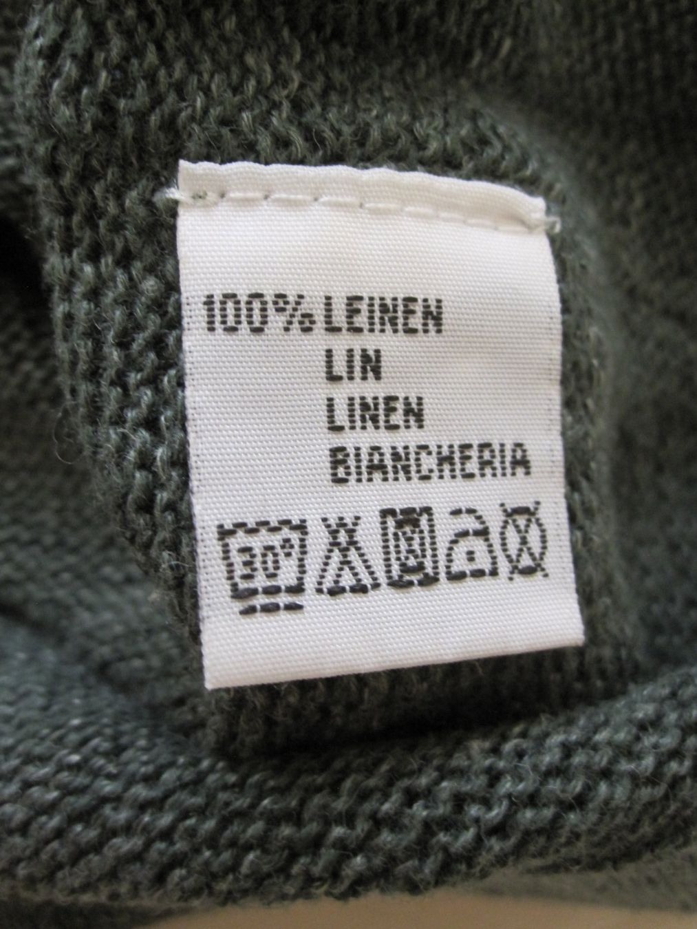 Navyboot Maglioni & Felpe: Pull col rond NAVYBOOT 100% Lin vert – Usato da Nyon venduto da WHTF 3