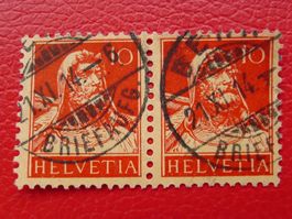 1914: TELL-Ausgabe (T.I) 126I im Paar, von BERN, Kat: 60.-+