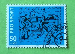 Nr.W 73  GESTEMPELT Pro Sport 1992   Siehe Original Fotos.