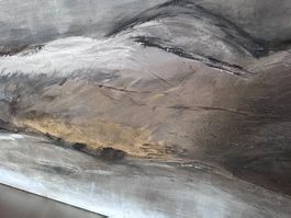 Abstrakte Landschaft in Acryl von Berner Künstlerin