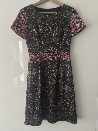 Stylish HUGO Dress, Camo Print, Size 34